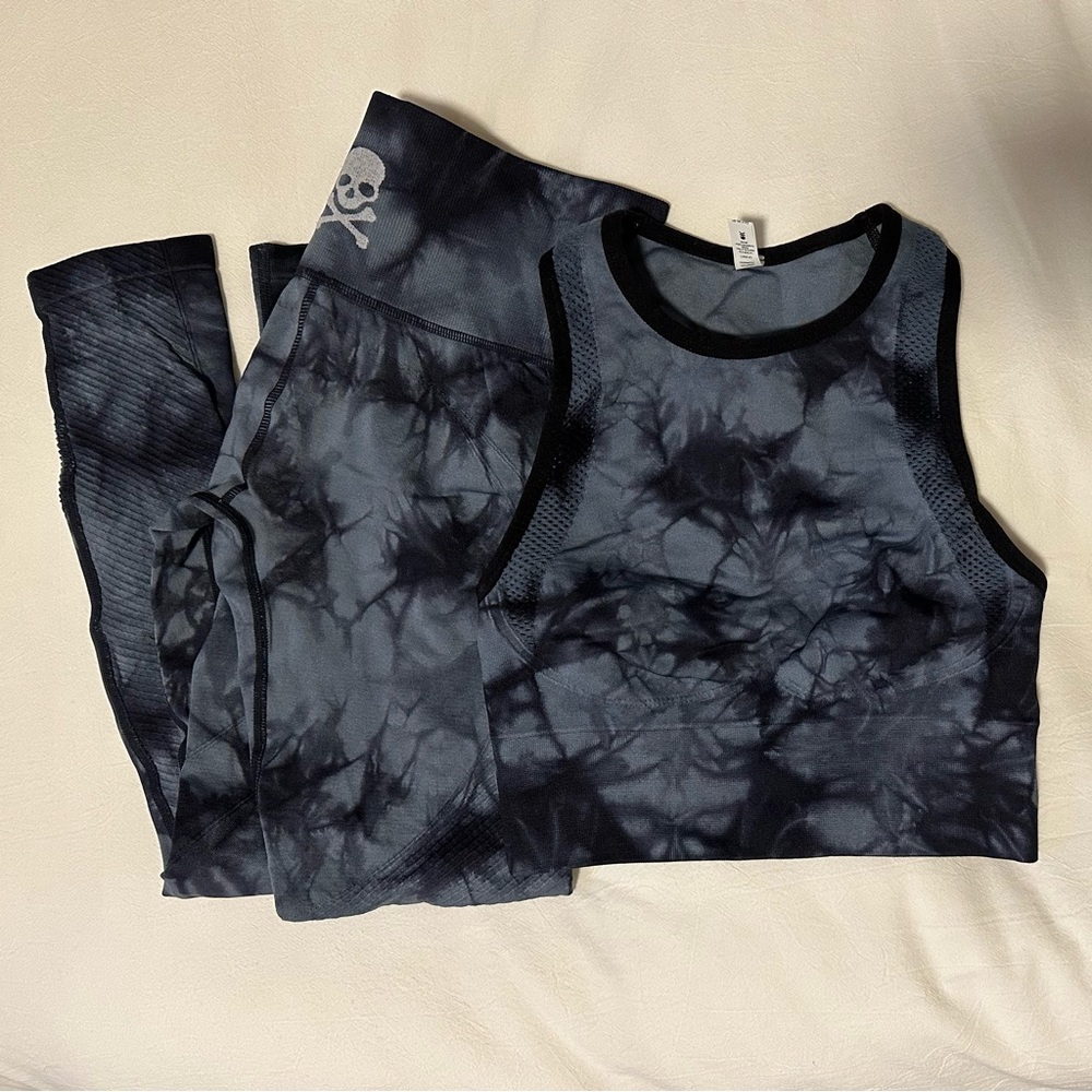 SOULCYCLE DOWNTOWN TIE DYE SEAMLESS SET